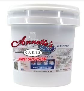 Satin Ice 20 lb. White Vanilla Rolled Fondant Icing