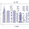 City Skyline Cake Stencil - Image 2
