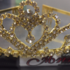 Gold Tiara with Silver Rhinestones Cake Topper - Image 2