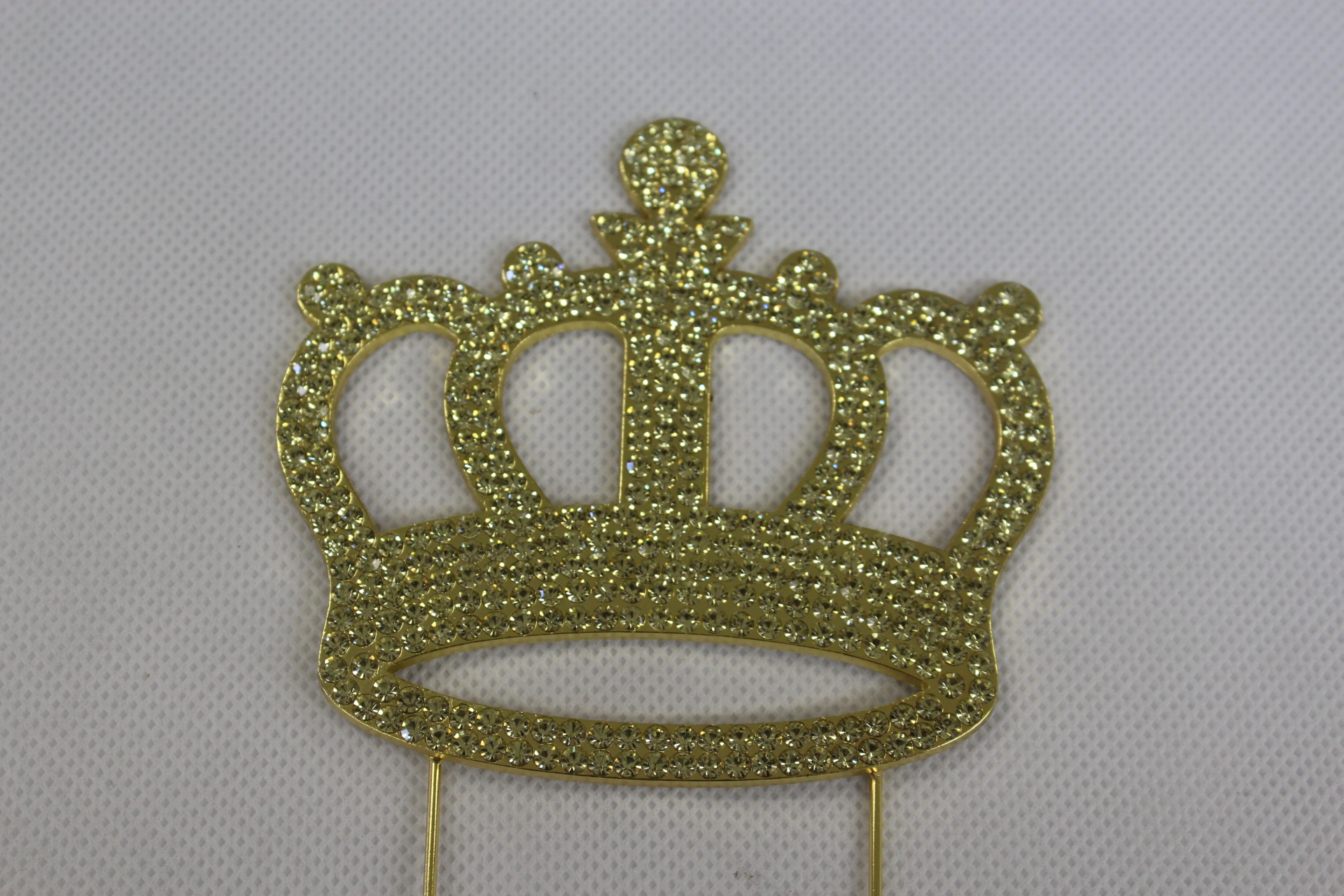 Gold Crown Cake Topper Monogram - Annettes Cake Supplies