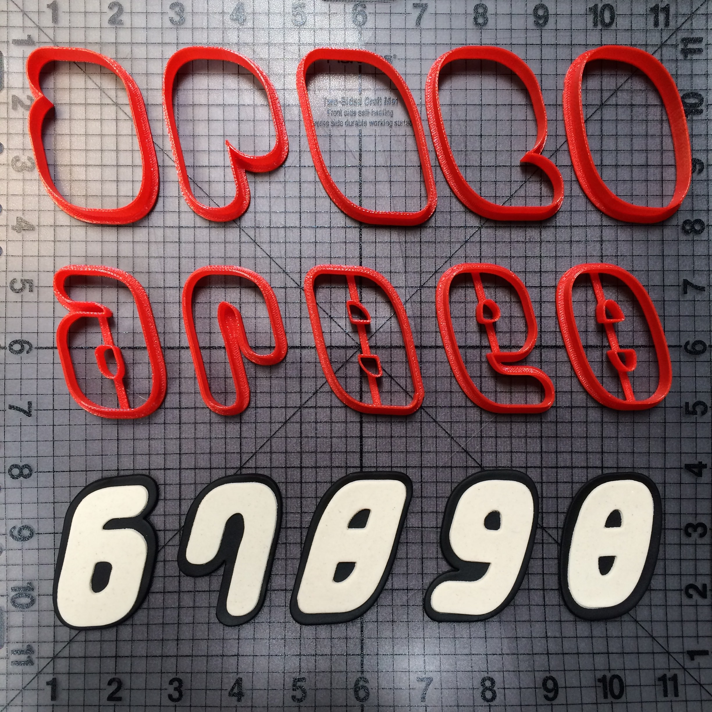 Lego Font Numbers Full Set Cookie Cutters - Annettes Cake Supplies