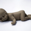 Fondant Realistic Baby Cake Topper- Laying Tan Skin