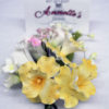 Medium Gumpaste Flower Cluster- Yellow Trumpet Blossoms