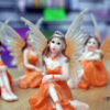 Small Fairy Cake Topper - Orange D