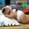 Sleeping Baby Cake Topper - Little Girl - Image 3