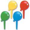 Flat Balloon Cupcake Picks