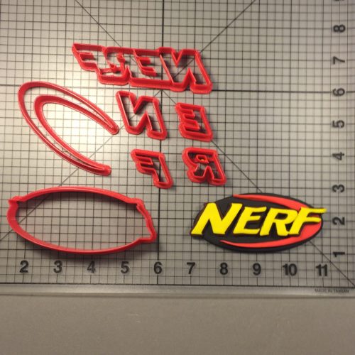 Nerf Logo 101 Cookie Cutter