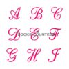 Alphabet Script Letter Cookie Stencil