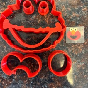 Sesame Street Elmo Face Cutter Set Various Sizes