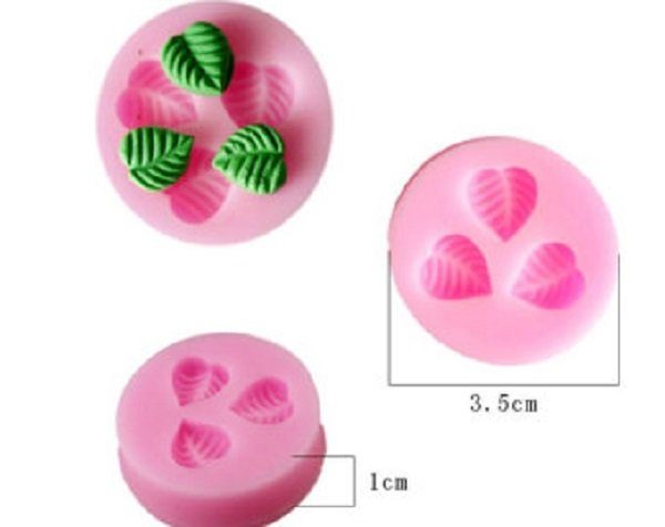 3 Tiny Leaves Silicone Mold