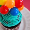 Bakery Crafts Primary Color Balloon Cluster Cupcake Picks - Image 2