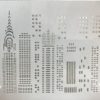 City Skyline Cake Stencil