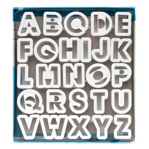 Alphabet Plastic Cutter Set By ATECO - Annettes Cake Supplies