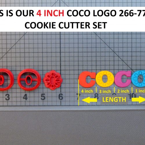 Coco Logo 5 5 Inch L X 1 35 Inch H Annettes Cake Supplies
