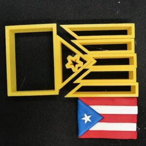 Puerto Rican Flag Cutter 3 sizes