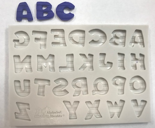 Uppercase Letters Silicone Mold - Annettes Cake Supplies