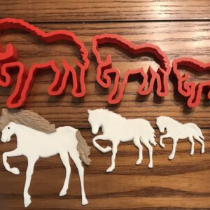 Set of 3 Horse Cutters