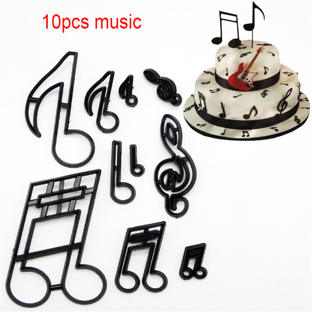 Music Notes Fondant Cutters - Annettes Cake Supplies