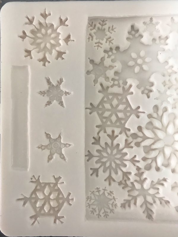 Snowflake Silicon Mold For Side Of Cake